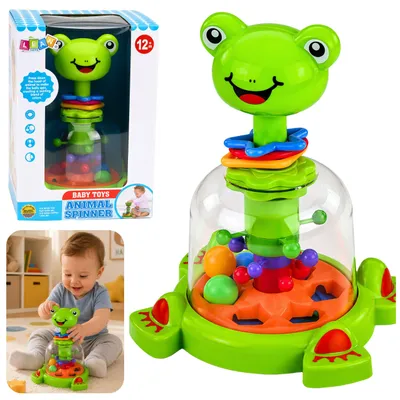 Immagine prodotto di Spinner interattivo per rane con palline rotanti per bambini