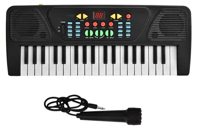 Produktbild von Elektronische Tastatur, E-Piano 37 Tasten mit Mikrofon zum Spielen von Spielzeug