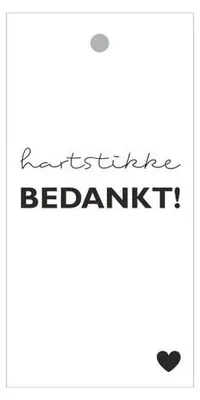Productafbeelding van Cadeaukaart Wit - 20 Stuks - Met Oogje