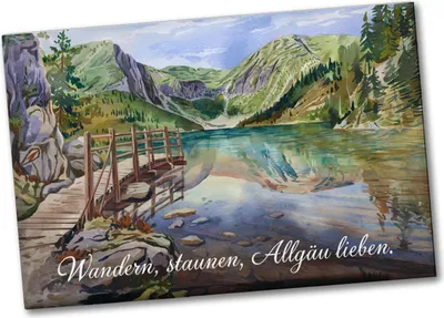 Produktbild von Wandern, staunen, Allgäu lieben Souvenir Souvenir Magnet