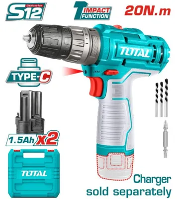 Zdjęcie produktu dla Akumulatorowy Wkrętak Total 12V