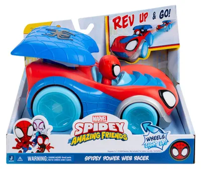 Produktbild von OttoSimon Spidey Spielzeug-Rennauto mit Leuchtenden Rädern 20 cm Marvel