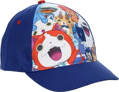 Produktbild von Yo-Kai Watch Baseball Cap mit Klettverschluss in blau, Größe 54 für Kinder, Schirmmütze, Kappe, Mütze