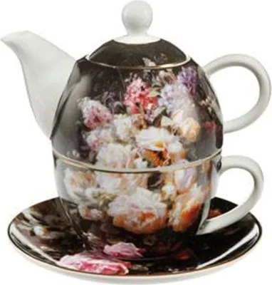 Immagine prodotto di Goebel Stillleben mit Rosen - Tea for One Artis Orbis Jean Baptiste Robie Bunt New Bone China 67013581