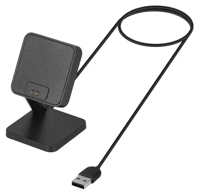 Productafbeelding van USB-oplaadstandaard voor smartwatch - Oplader voor Xiaomi Mi Band 8 Pro - Zwart