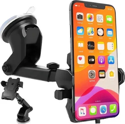 Produktbild von Drehbarer Silikon Schutz Halter für 4,5-6,5 Zoll Smartphone