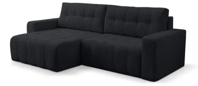 Produktbild von Selsey Maillo – Ecksofa mit Schlaffunktion & Bettkasten, Cord, Universal, Dunkelgrau