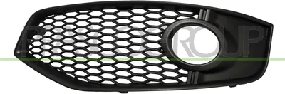 Produktbild von PRASCO Lüftungsgitter Grill Stoßfänger für AUDI A3 Schrägheck (8P1) mit Loch/Löchern für Nebellampen Schwarz