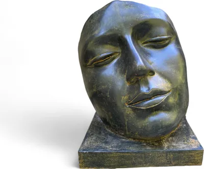 Image de Sculpture faciale - Jardin, terrasse - Visage endormi - Jaunâtre