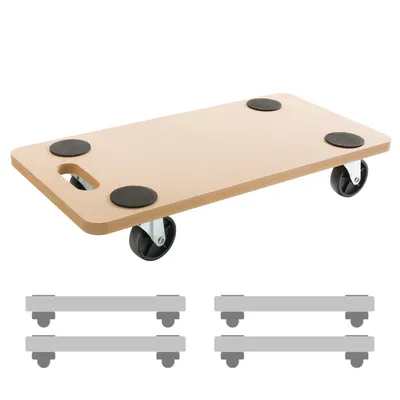 Produktbild von AREBOS Rollbrett 4er Set | Möbelroller bis 200 kg, inkl. Gummipads