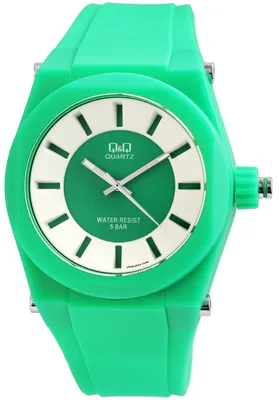 Produktbild von Q&Q 3-Zeiger Herrenuhr mit Kunststoffband, 5 Bar wasserdicht