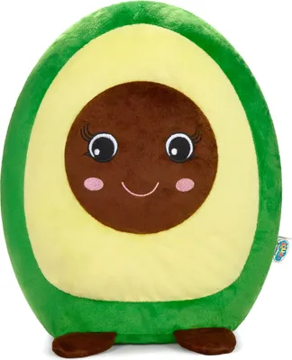 Produktbild von SQUISHBRUBIES Anna die Avocado - 35 cm Kuscheltier - Superweiches Plüsch Stofftier zum Kuscheln, Verschenken und Sammeln - Grün und Braun
