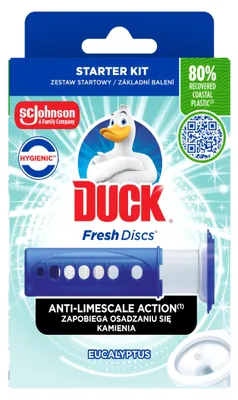 Zdjęcie produktu dla Duck WC Eukaliptus Żelowe Krążki Starter 6 szt. 36 ml