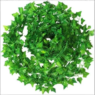 Produktbild von Künstlicher Efeu, 12 Stück, Efeupflanze, künstliche Hängegirlande, Blätter für den Außenbereich, Garten, Wand, Party, Hochzeit, Dekoration