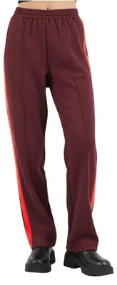 Immagine prodotto di Pantaloni da donna Lacoste Sport, modello casual, taglio dritto, colore bordeaux, taglia XS