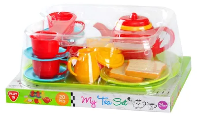 Immagine prodotto di Set da tè giocattolo 20 pezzi - stoviglie fantasiose per bambini