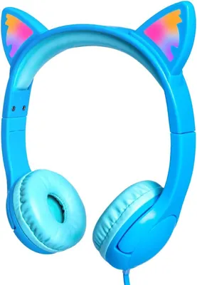 Produktbild von für Kinder mit Mikrofon-Lautstärke begrenzt auf 85 dB und LED-Beleuchtung-kabelgebundene Kopfhörer mit Schnittstelle zum Teilen-Stereo-Kopfhörer