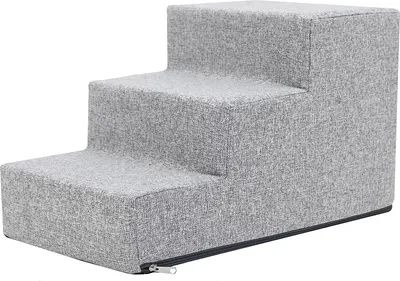 Obrázek produktu pro PillowPrim zvířecí schody vstupní pomůcka malé psí schůdky rampa kočičí schody 3 schody malé popel výška 30 cm