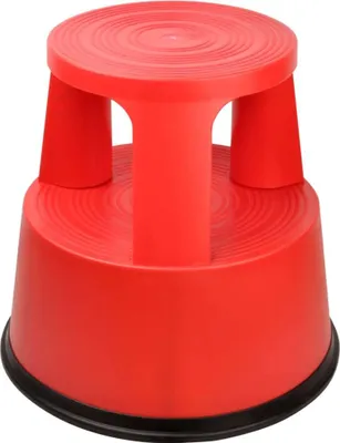 Produktbild von DESQ 60060.03 Rollhocker – 42 cm Höhe – max. 150 kg - Rot