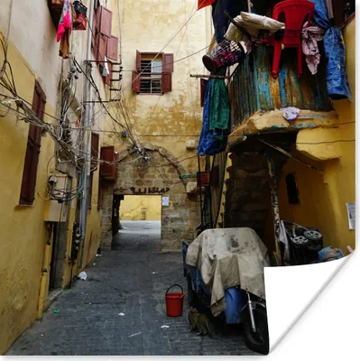Produktbild von MuchoWow® Poster Fahrspur im Libanon 75x75 cm - Wand Dekoration