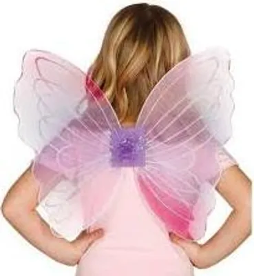 Produktbild von lila-pink Schmetterling Flügel für Mädchen