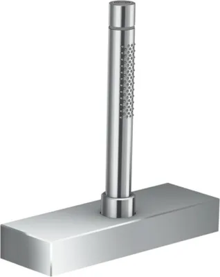 Productafbeelding van Wandset Axor Edge met sBox, vaste douchekop 2jet chroom, chroom met sBox en handdouche
