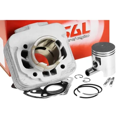 Zdjęcie produktu dla Zestaw cylindra Airsal Alu-Sport o pojemności 50 ccm, chłodzony powietrzem, przeznaczony do skutera Piaggio Typhoon 50 TEC1T