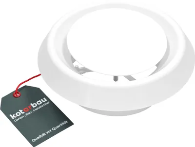 Zdjęcie produktu dla KOTARBAU® Okragly zawór talerzowy do przylacza rurowego Ř 125 mm Bialy Anemostat Zawór talerzowy powietrza wywiewanego Kratka wentylacyjna Zawór sufitowy Plastikowy nawiewnik sufitowy Powietrze wywiewane Zawory wentylacyjne Oslona wylotu Sciana Sufity Di