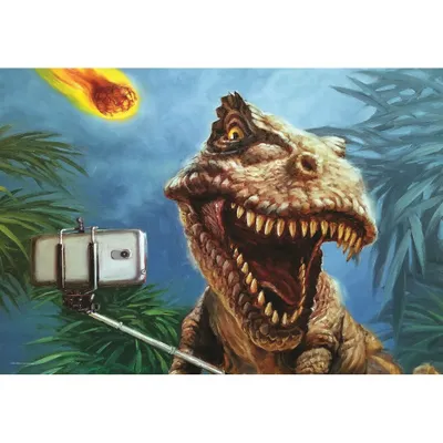 Zdjęcie produktu dla EUROGRAPHICS Dino selfie puzzle 100 elementów