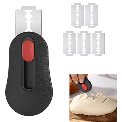 Produktbild von Ausziehbarer, magnetischer Brotschneider,professioneller Sauerteigschneider, Für Brot und n,e 6 Klingen,4*7cm
