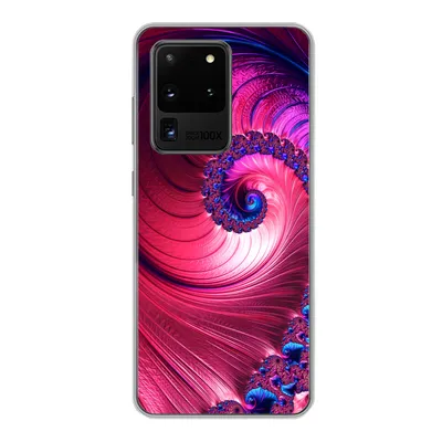 Produktbild von MuchoWow® Handyhülle Schutzhülle Hülle für Samsung Galaxy S20 Ultra Spirale - Abstrakt - Farben Silikon Softcase Handy Hülle - Karteninhaber