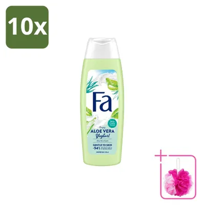 Obrázok produktu pre 10 kusov gélu na sprchovanie Fa s jogurtom a aloe vera – 250 ml – balenie