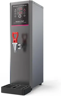 Productafbeelding van Warmwaterdispenser, 15 liter. Commerciële roestvrijstalen waterdispenser, 3000 watt. Snelle opwarming. Elektrische warmwatermachine met timer en temperatuurweergave, geschikt voor thuisgebruik en restaurants