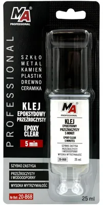 Produktbild von MA Professional Epoxidkleber Transparent 5-Minuten, Spritze 25ml