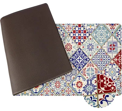 Produktbild von ANRO Anti-Ermüdungsmatte Mosaic 50x120 cm – Stehmatte 1 cm geschäumt, rutschhemmend, abwischbar, für Fußbodenheizung geeignet