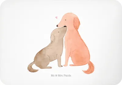 Produktbild von Mr. & Mrs. Panda magnet Hunde Liebe - Weiß - Geschenk, whiteboardmagnet, Herz, Notizhalter, Kühlschrankmagnet, Verliebt, Pinnwandmagnet, Hund, wandmagnet, Sprüche, Kuss