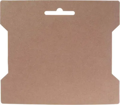 50 stabile Papierkarte 14x16,3cm, natur braun - Aufhängen Aufwickeln
