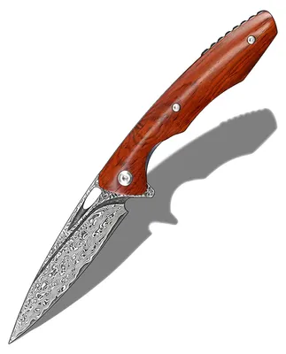 Immagine prodotto di Coltello multiuso, acciaio Damasco VG10, manico in legno di rosa, legno di rosa
