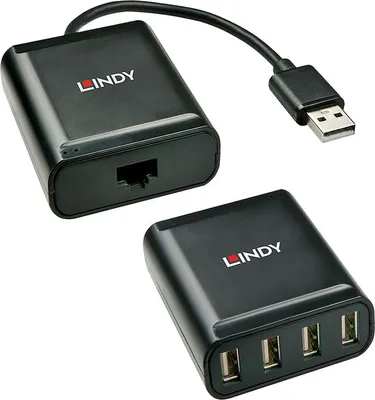Immagine prodotto di LINDY Extender USB 2.0 Cat5 4 Ports 60m