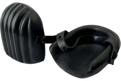 Productafbeelding van Knielbeschermer voor tegelzetters, gemaakt van zwart rubber