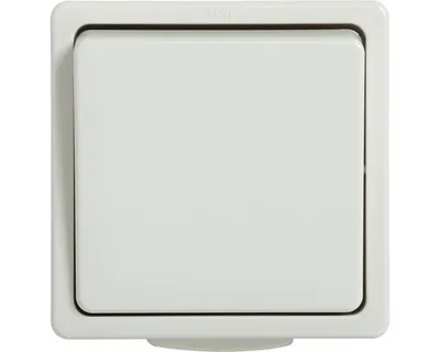 Produktbild von Feuchtraum Aus/Wechselschalter Aufputz IP54 polarweiß Standard IP54