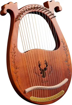 Produktbild von 16-saitiges hölzernes Lyra-Harfen-Resonanzkasten-Saiteninstrument mit Stimmschlüssel