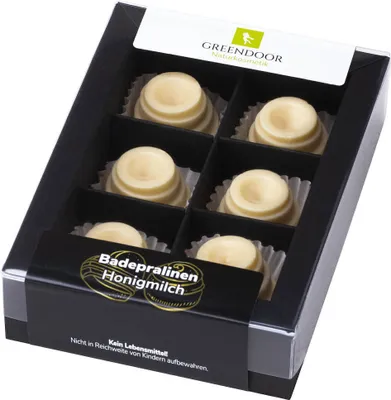 Produktbild von GREENDOOR Geschenk Set Badepralinen Honigmilch