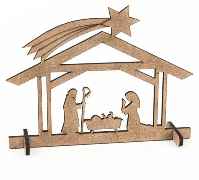 Produktbild von 9 Krippen Miniaturen aus Holz - Tischkrippe kleine Krippenfiguren zum Verschenken