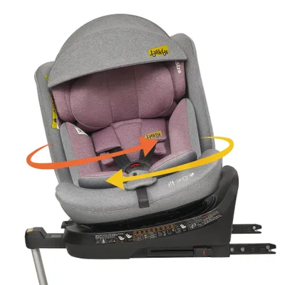 Produktbild von Jovikids 360° Drehbar Kindersitz mit ISOFIX, i-Size 40-150cm(ab Geburt -12 Jahre) Baby Autositz Reboarder mit Liegefunktion, ECE R129