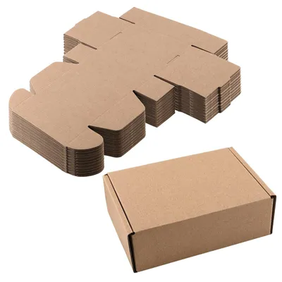 Zdjęcie produktu dla Omgoods - 30 sztuk małych kartonowych pudełek do wysyłki, wymiar 15 x 10 x 5 cm