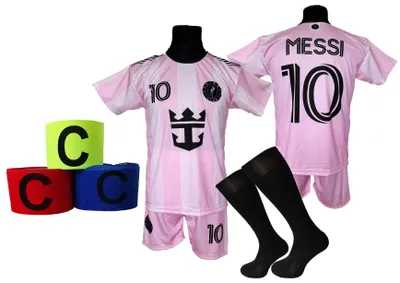 Produktbild von MESSI-Fußballset: T-Shirt, Shorts, Socken + Stirnband - Größe 122
