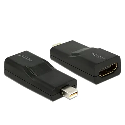 Produktbild von DeLOCK mini Displayport/HDMI, mini Displayport, HDMI, Schwarz