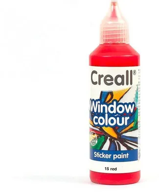 Produktbild von Creall Fensterfarbe Rot – 80 ml
