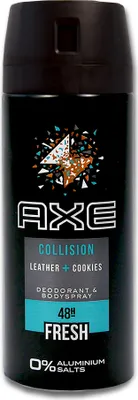 Produktbild von AXE Collision Leather + Cookies, Männer, Deodorant, Spray-Deodorant, Spray, 150 ml, 48 h